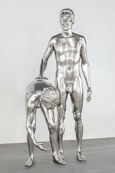 Huck and Jim, Charles Ray (American, born Chicago, Illinois, 1953), Stainless steel 