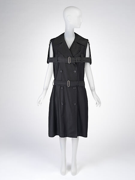 Trench coat, Vivienne Westwood (British, 1941–2022), cotton, metal, plastic, British 