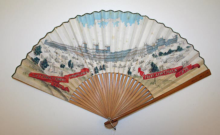 Fan, paper, bamboo, American 