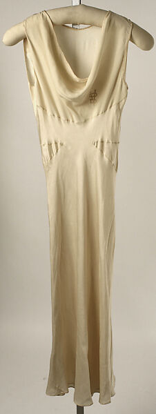 Nightgown, House of Vionnet (French, active 1912–14; 1918–39), silk, French 