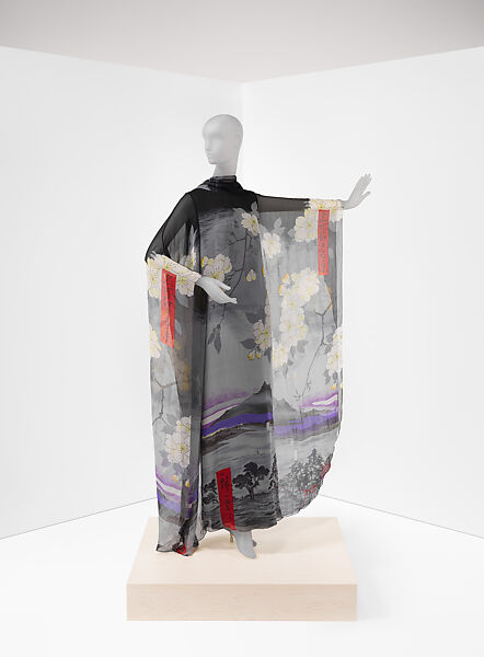 Evening dress, Hanae Mori (French, 1977–2004), silk, Japanese 