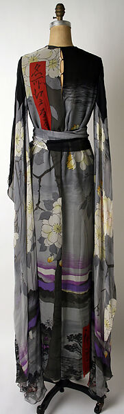 Evening dress, Hanae Mori (French, 1977–2004), silk, Japanese