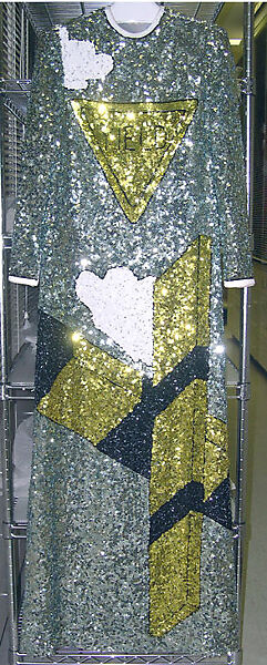 Evening dress, Geoffrey Beene (American, Haynesville, Louisiana 1927–2004 New York), plastic, silk, American