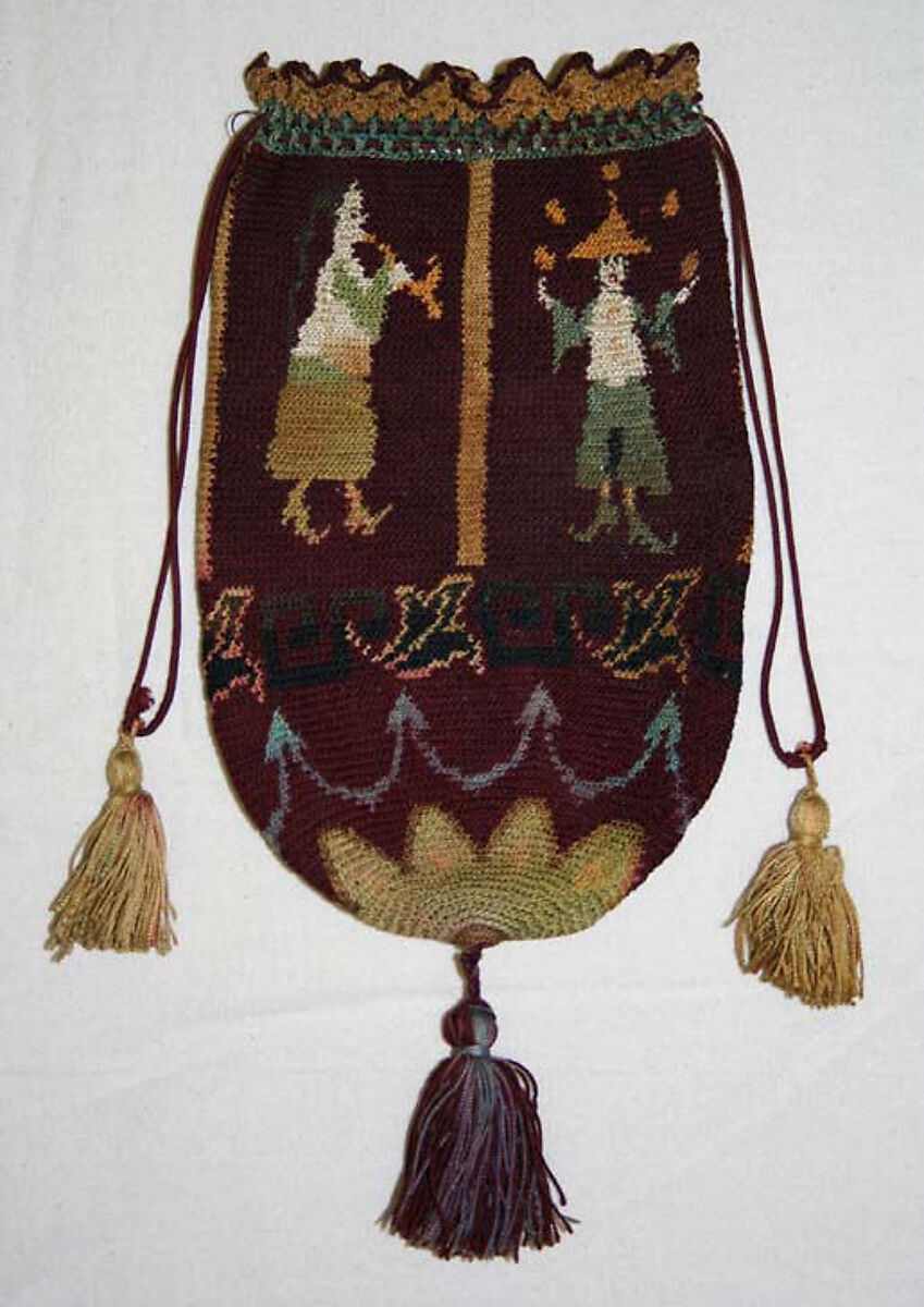 Pouch, silk, European 