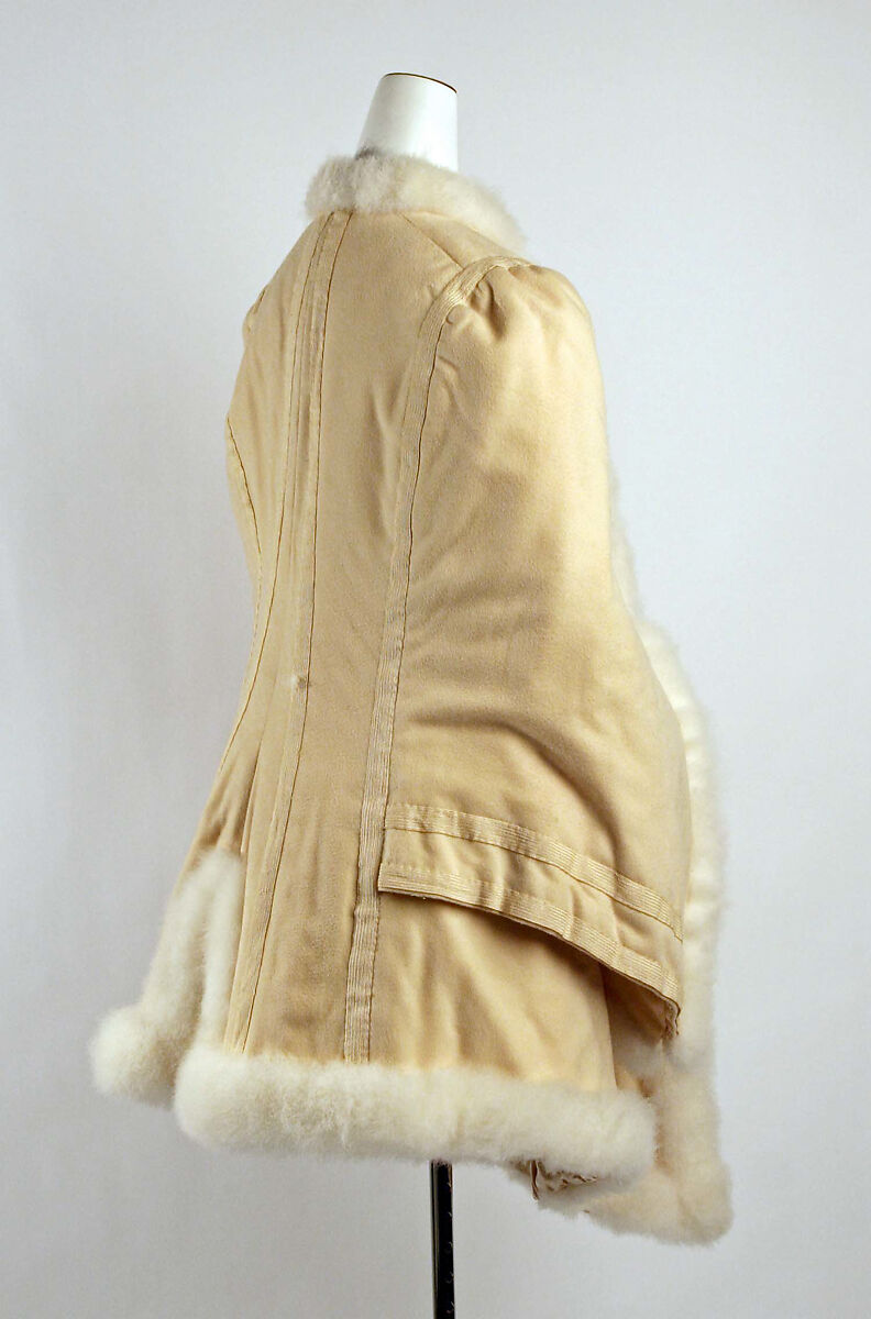 Opera cloak, wool, silk, feathers, American