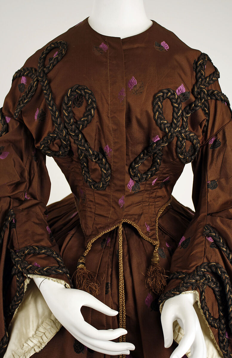 Dress, silk, American