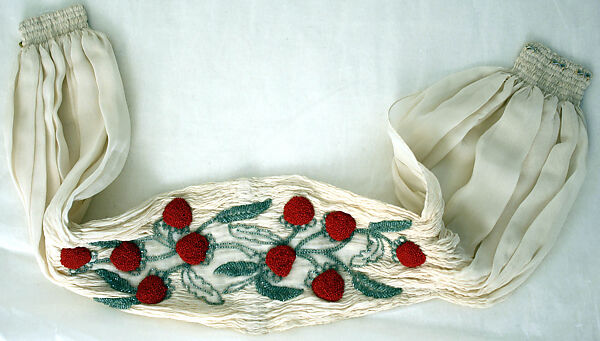 Evening dress, Mark Mooring (American), silk, glass, American