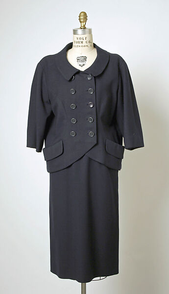 Suit, House of Balenciaga (French, founded 1937), wool, French 