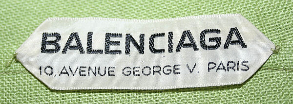 Evening dress, House of Balenciaga (French, founded 1937), (a) linen; (b) silk
b) silk, French