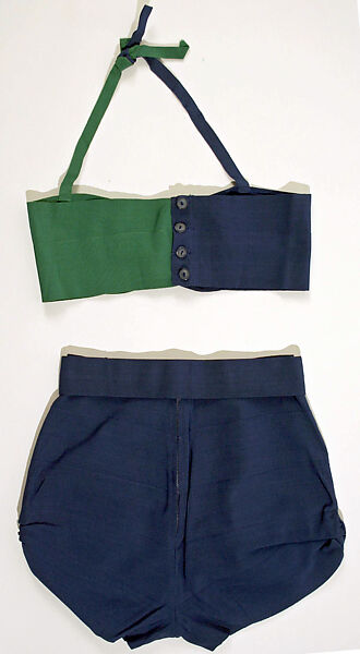 Playsuit, cotton, silk, American