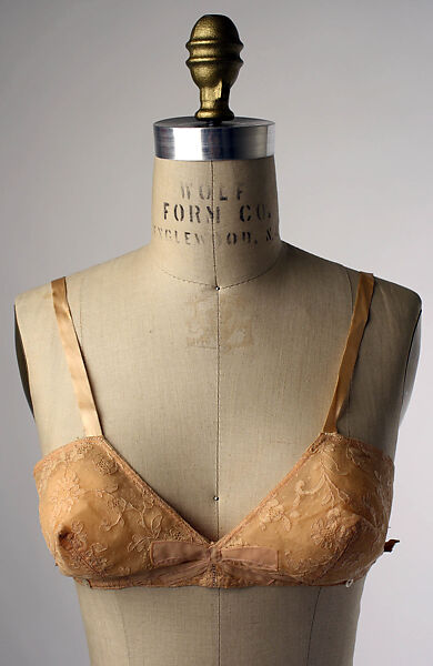 Brassiere, Saks Fifth Avenue (American, founded 1924), cotton, nylon, American 