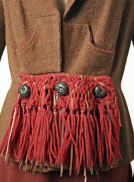Jacket, Schiaparelli (French, founded 1927), wool, French