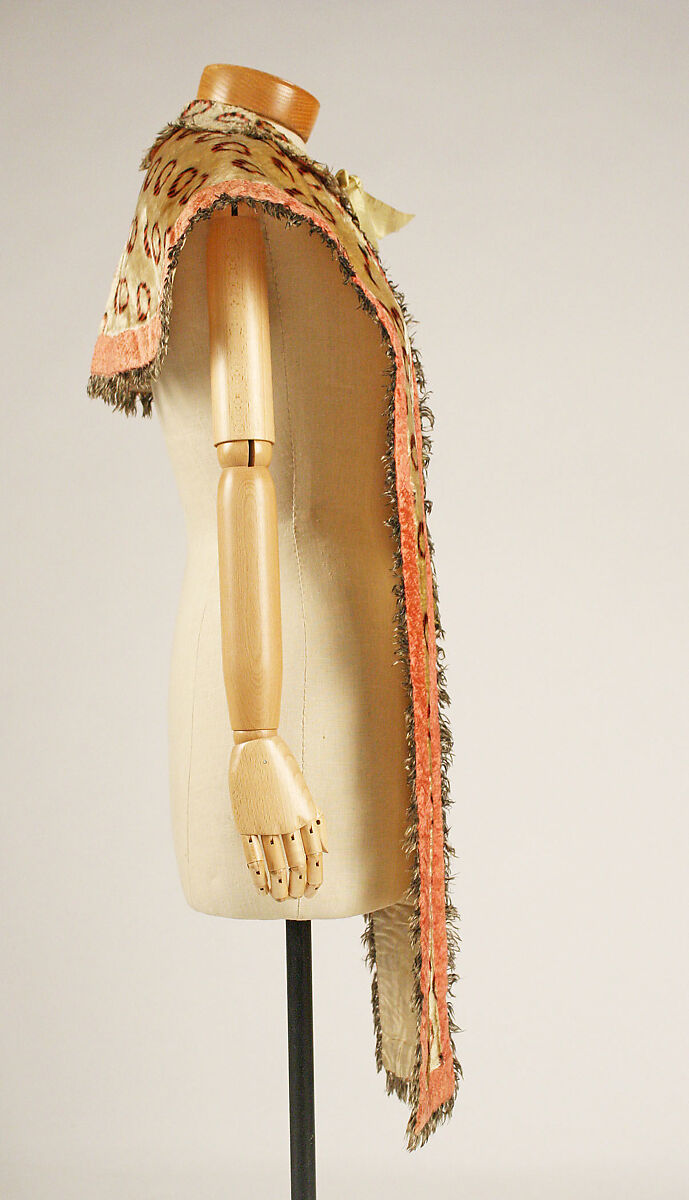 Stole, silk, British