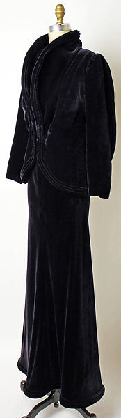 Dinner ensemble, Muriel King (American, 1900–1977), silk, American