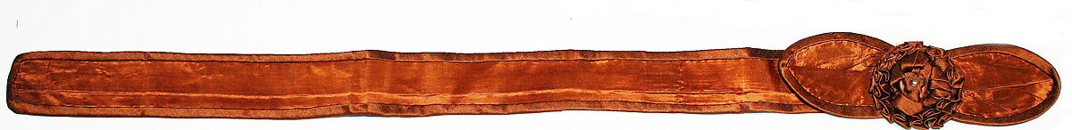 Visiting dress, silk, American