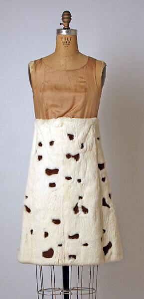 Ensemble, André Courrèges (French, Pau 1923–2016 Neuilly-sur-Seine), fur (rabbit), wool, French