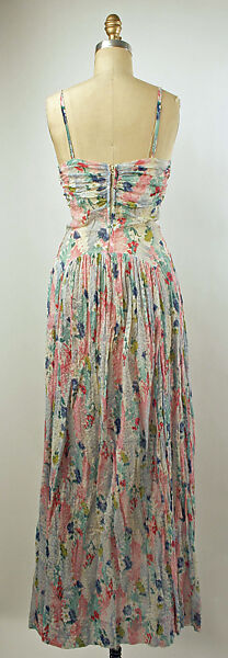 Dress, cotton, American