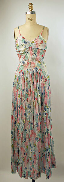 Dress, cotton, American 