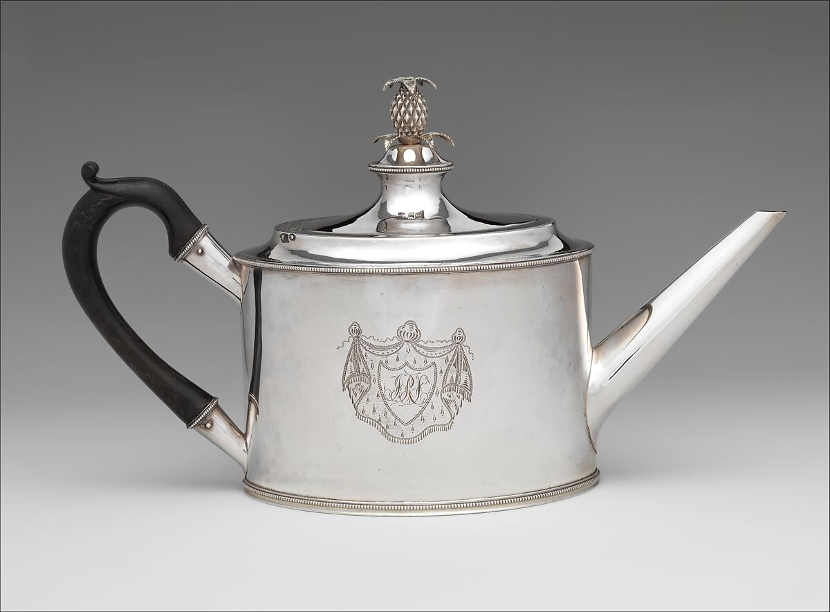 Teapot, Daniel Van Voorhis (1751–1824), Silver, American 