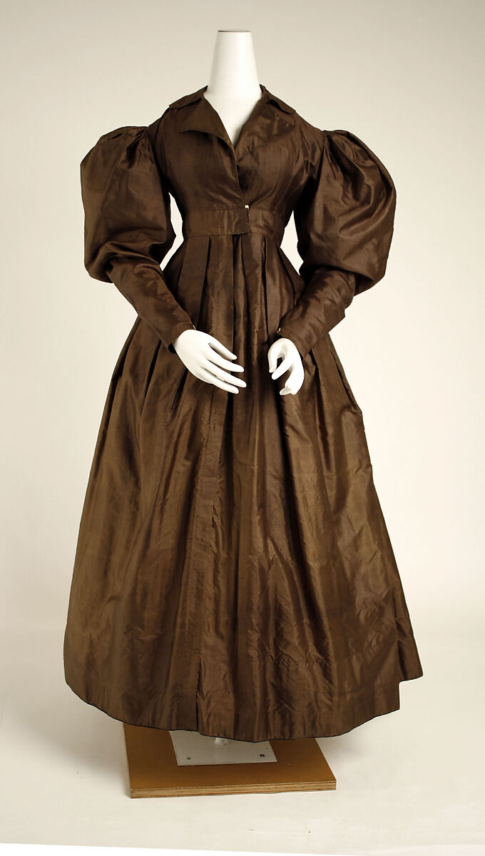 Dress, silk, French 