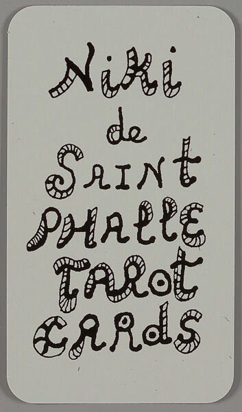 Niki de Saint Phalle tarot cards, Niki de Saint-Phalle (American (born France) Neuilly-sur-Seine 1930–2002 La Jolla, California)
