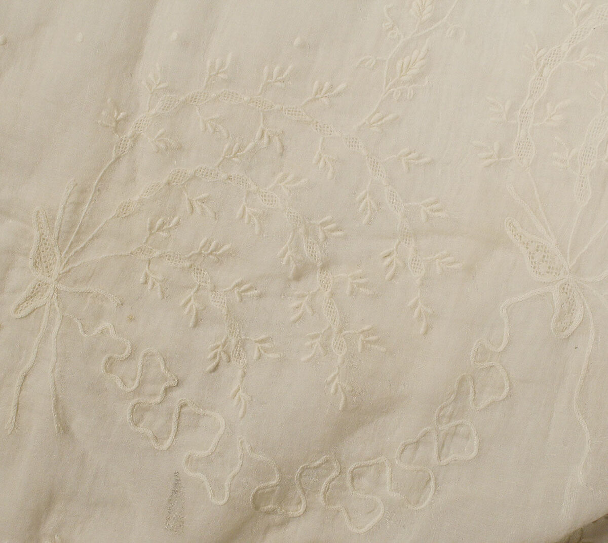 Wedding dress, a,b) mull, American