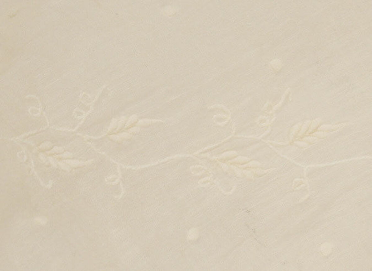 Wedding dress, a,b) mull, American