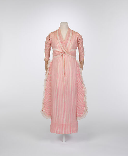 Dress, Jeanne Paquin (French, 1869–1936), cotton, French 