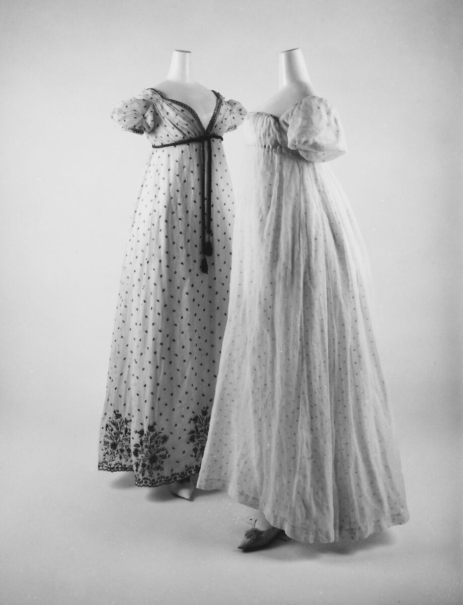 Dress, cotton, American