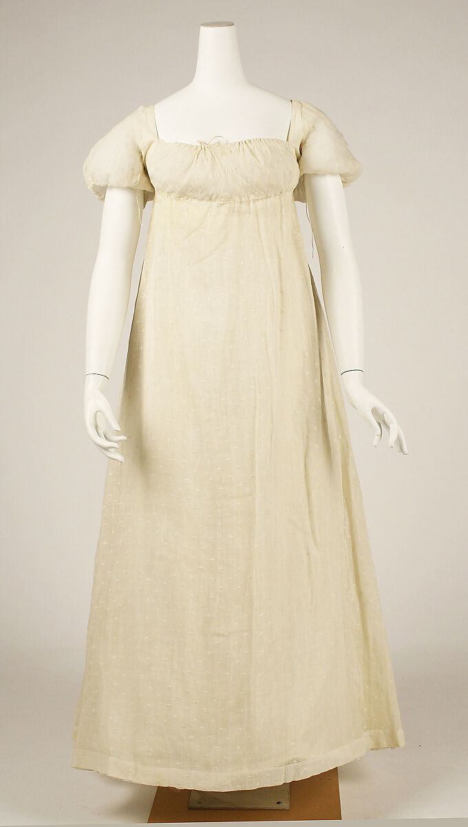 Dress, cotton, American