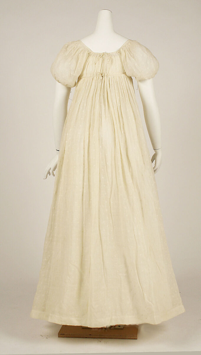 Dress, cotton, American