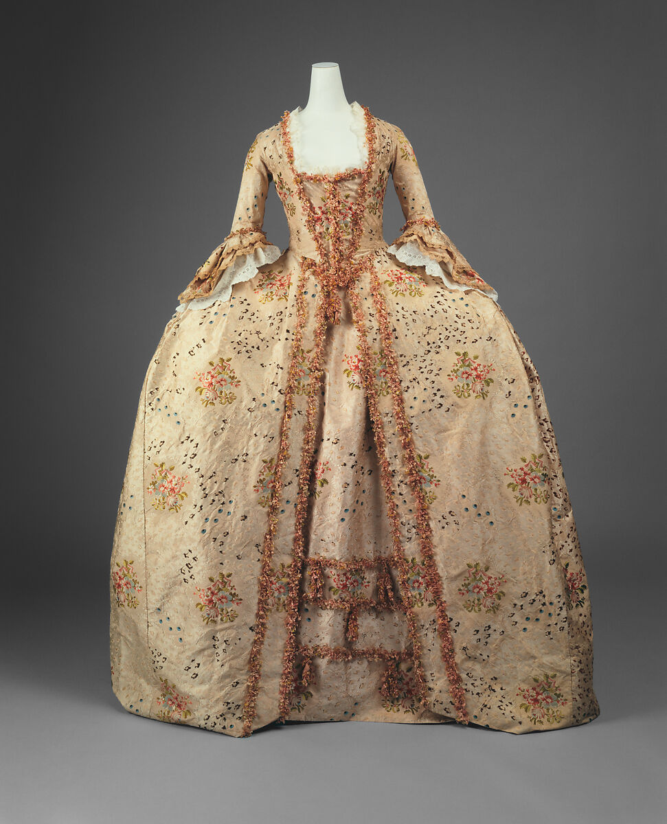 Robe à la française, silk, French 