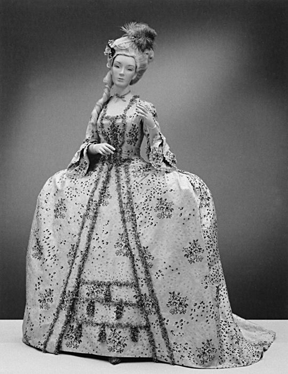 Robe à la française, silk, French