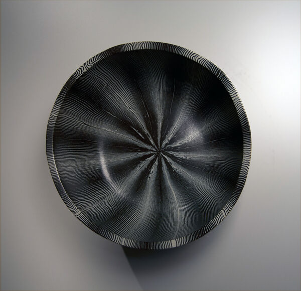 Large Bowl (Ōbachi), Matsui Kōsei (Japanese, 1927–2003), Marbleized stoneware (neriage), Japan