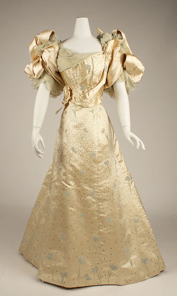 Ball gown, House of Worth (French, 1858–1956), silk, French 