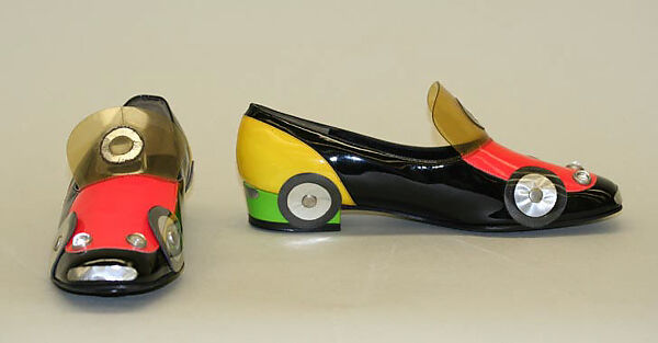 Shoes, Katharina Denzinger, plastic (polyurethane, polyvinyl chloride), leather, American