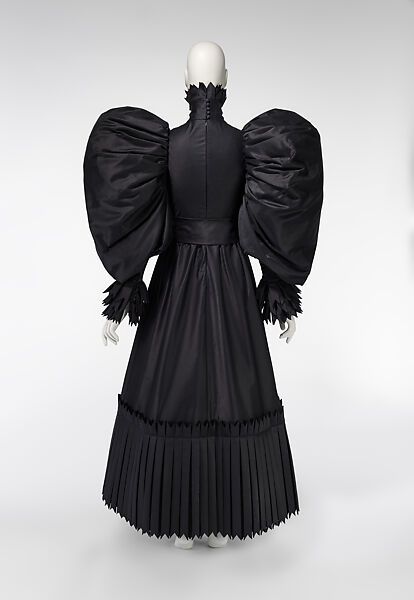 Dress, Viktor &amp; Rolf (Dutch, founded 1993), (a) silk, synthetic fiber, metal; (b) silk; (c) plastic, metal; (d) plastic, Dutch