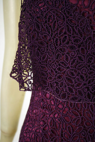 Evening dress, House of Vionnet (French, active 1912–14; 1918–39), (a) silk, cotton
(b) silk, French