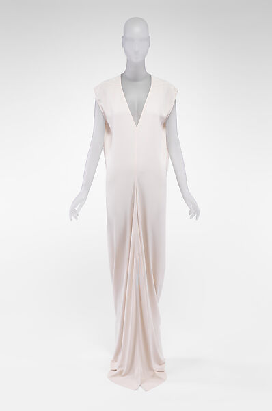 Ensemble, Rick Owens (American, born 1961), (a) cotton, (b) acetate, silk, (c, d) leather, rubber, American