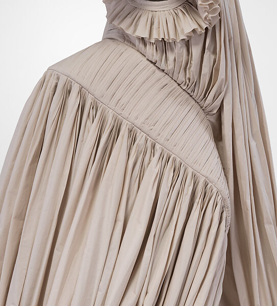 Ensemble, Rick Owens (American, born 1961), (a) cotton, (b) acetate, silk, (c, d) leather, rubber, American