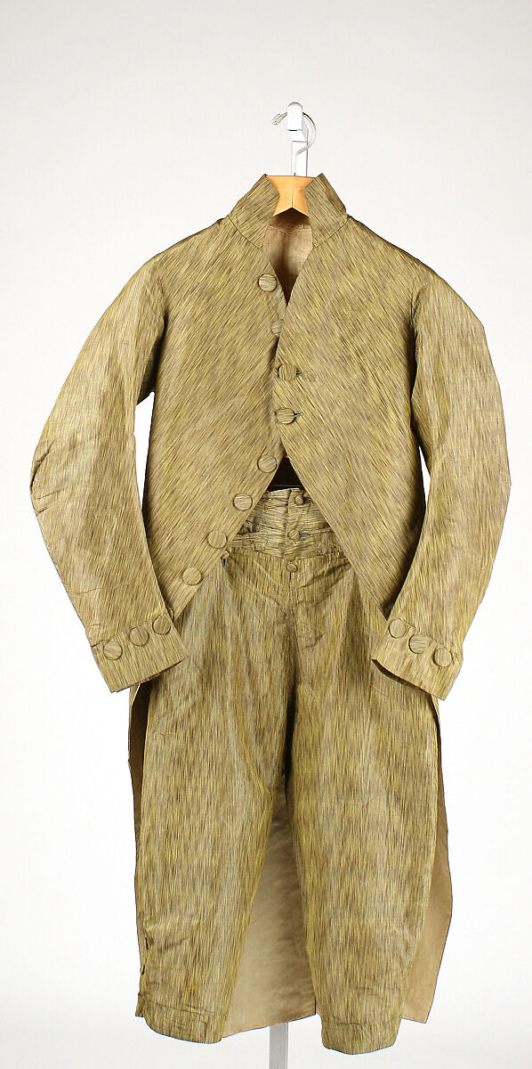 Suit, a,b) silk, Italian