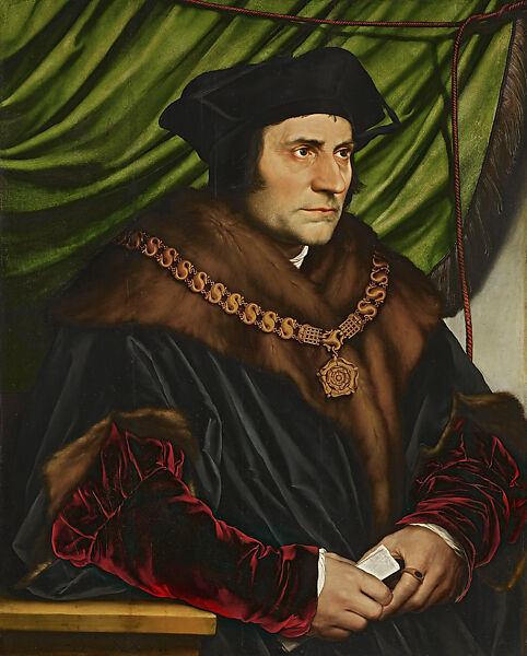 Sir Thomas More, Hans Holbein the Younger  German, Oil on panel