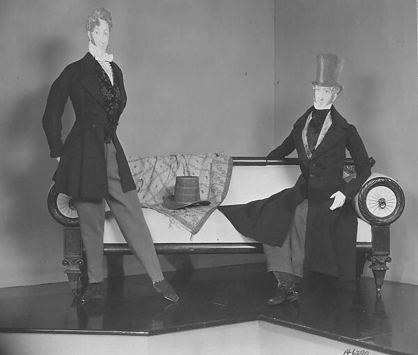 Frock coat, wool, American