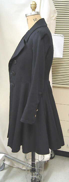 Frock coat, wool, American