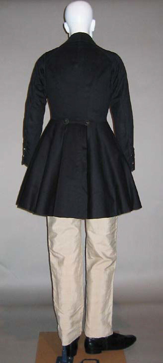 Frock coat, wool, American