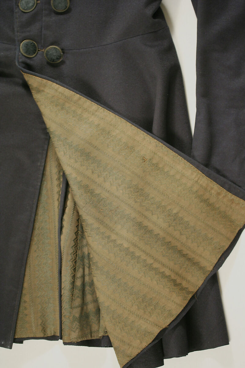 Frock coat, wool, American