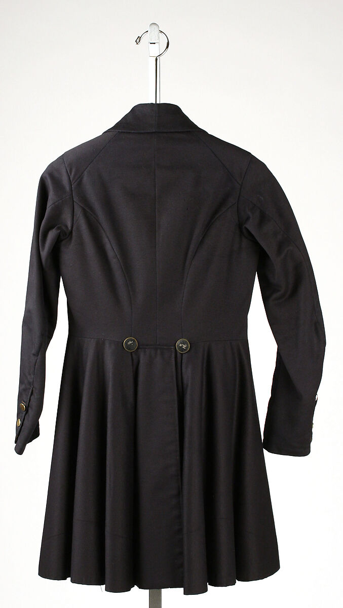 Frock coat, wool, American