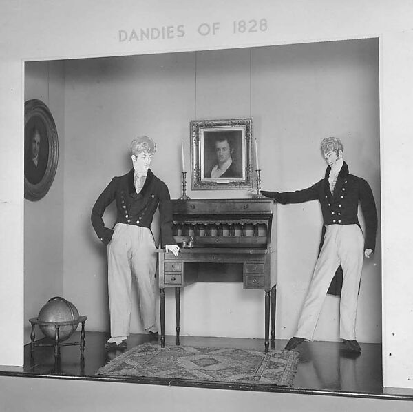 Coat, wool, linen, metal, European