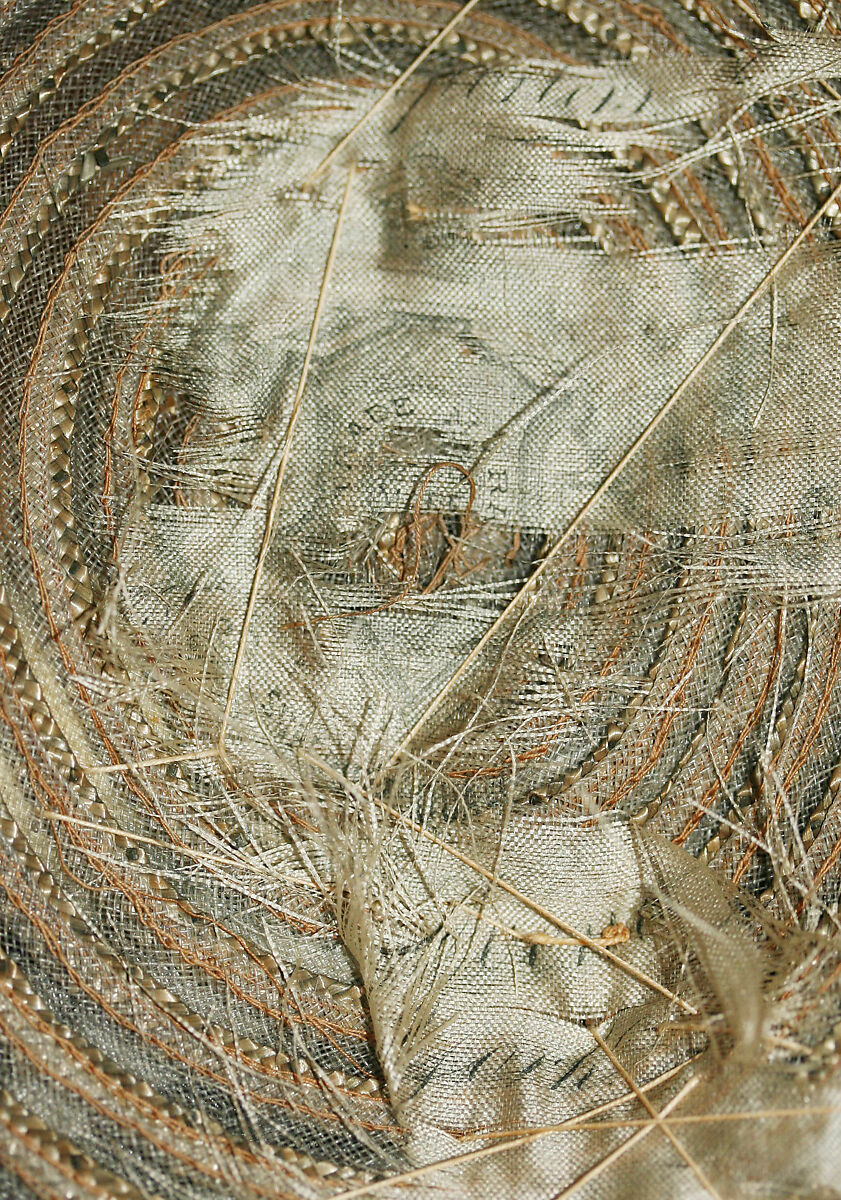 Hat, H. O'Neill &amp; Co. (American, New York), straw, silk, American