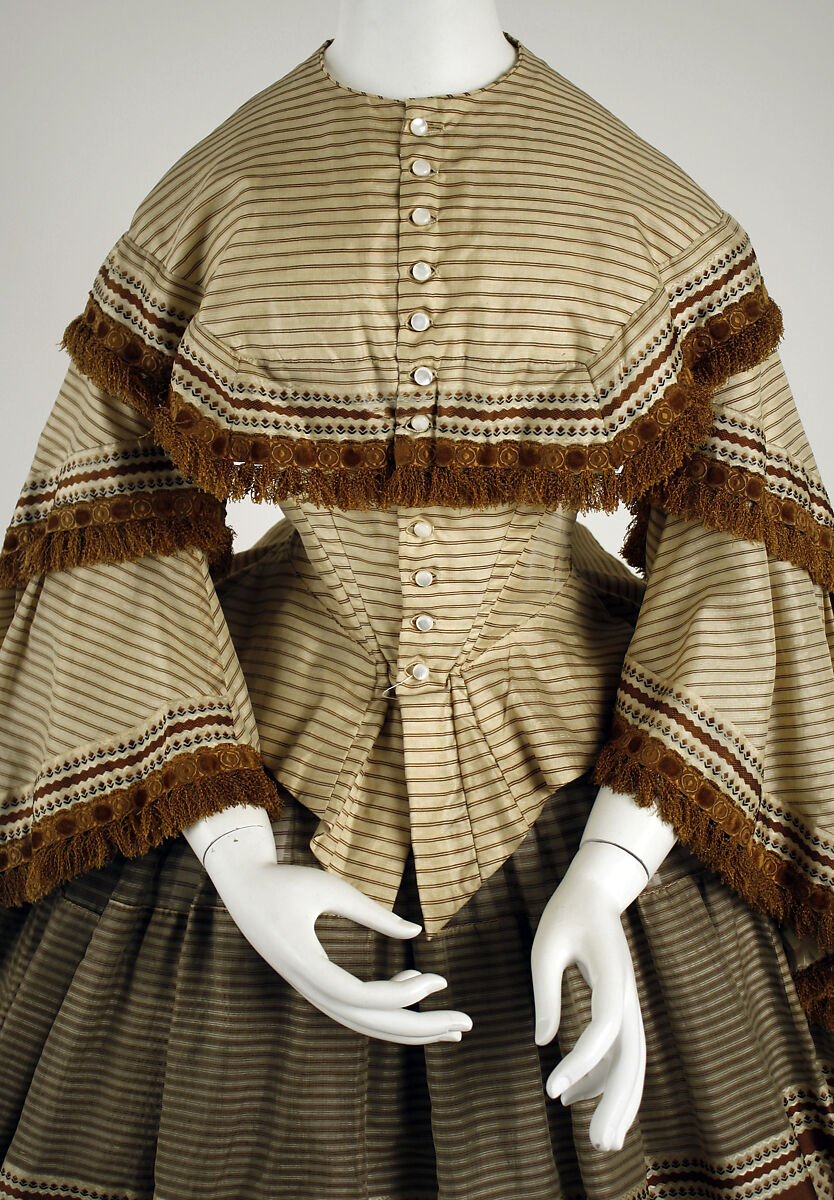 Dress, silk, American